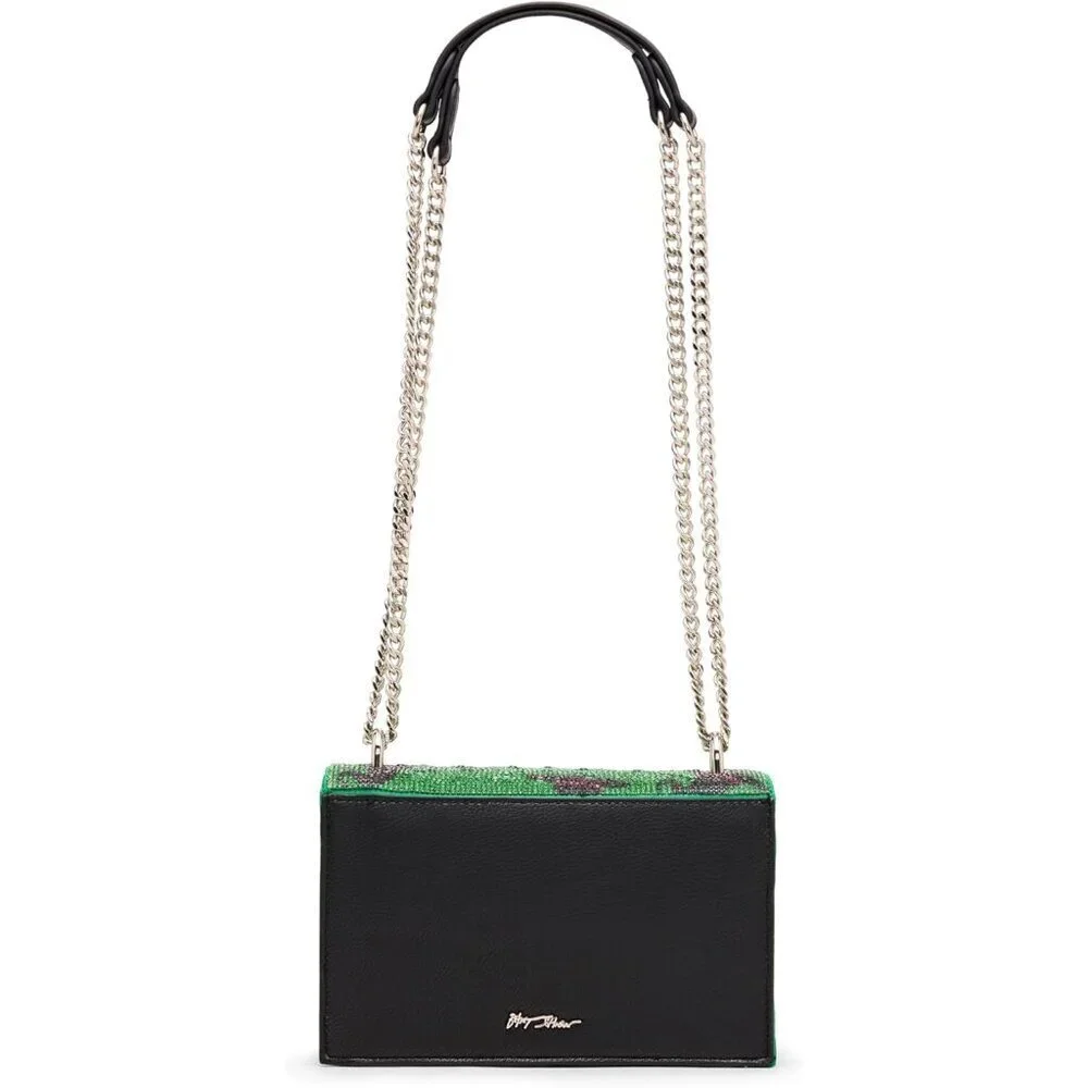 Convertible Rhinestone Bag Womens Pink Green Crossbody Shoulder with Magnetic